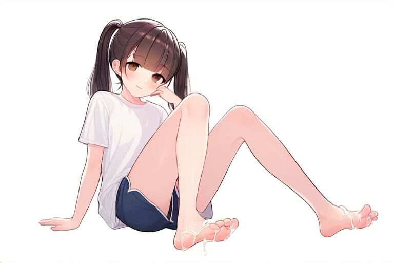 サンプル画像1:地雷系彼女と朝チュン〜寝落ちするまで足コキ〜(晴耕雨読) [d_448696]