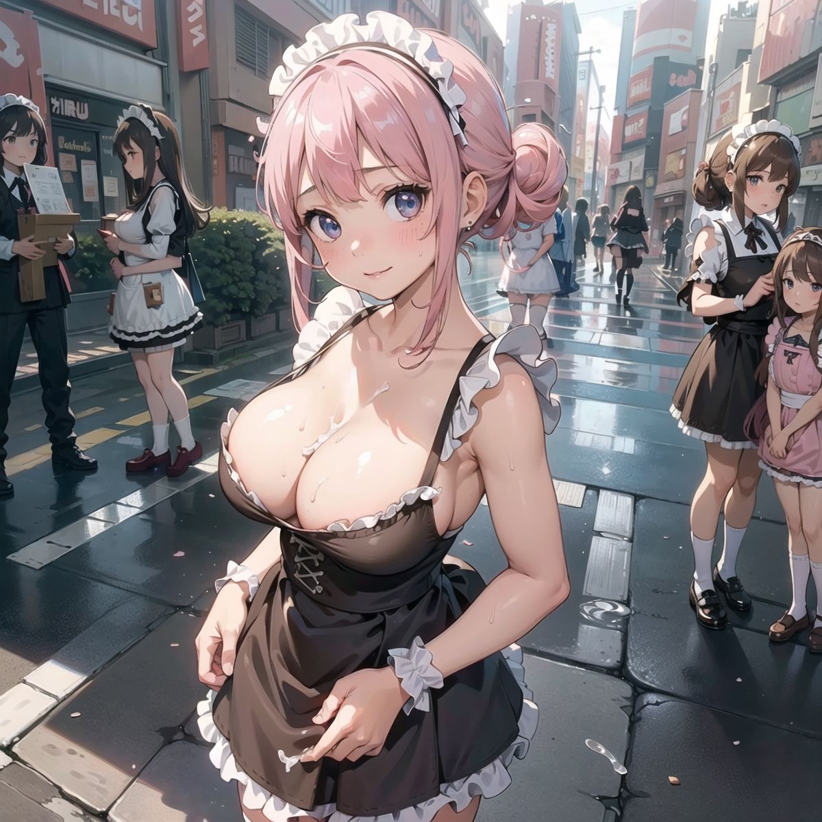 【PART4】アキバの客引きに着いてったら、ヤらせてくれるメイド喫茶だったのサンプル画像 6