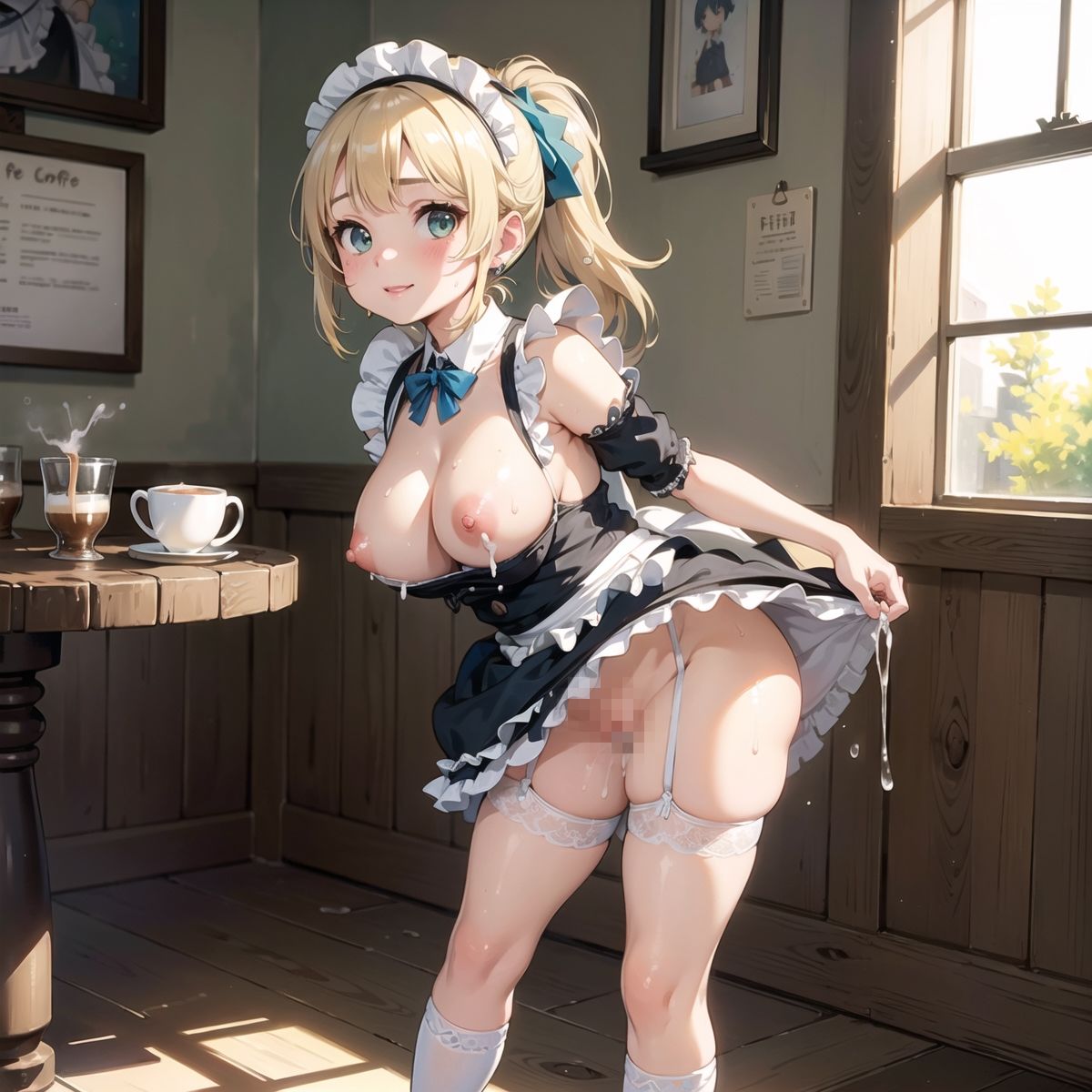 サンプル画像6:【PART6】アキバの客引きに着いてったら、ヤらせてくれるメイド喫茶だった(ふるーつぽんち倶楽部) [d_448795]