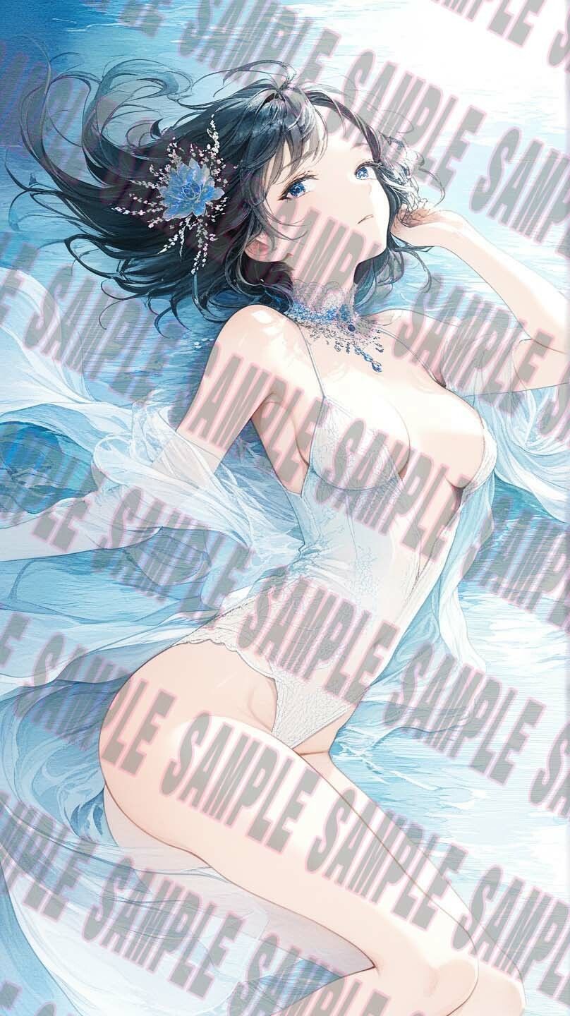 サンプル画像2:感動 AIアート 美女 絵画集 藍風 vol 1(AIDA) [d_448997]