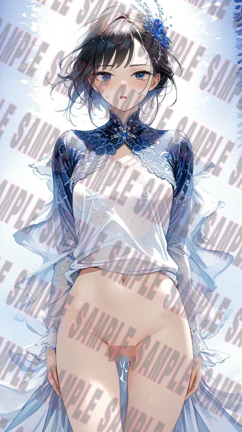 サンプル画像5:感動 AIアート 美女 絵画集 藍風 vol 1(AIDA) [d_448997]