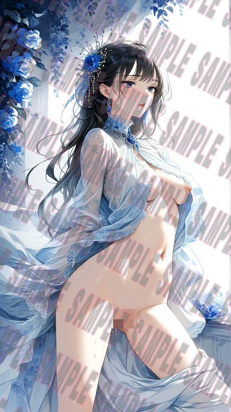 サンプル画像6:感動 AIアート 美女 絵画集 藍風 vol 1(AIDA) [d_448997]