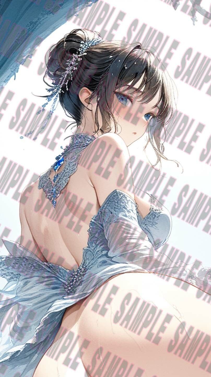 サンプル画像1:感動 AIアート 美女 絵画集 藍風 vol 2(AIDA) [d_449098]