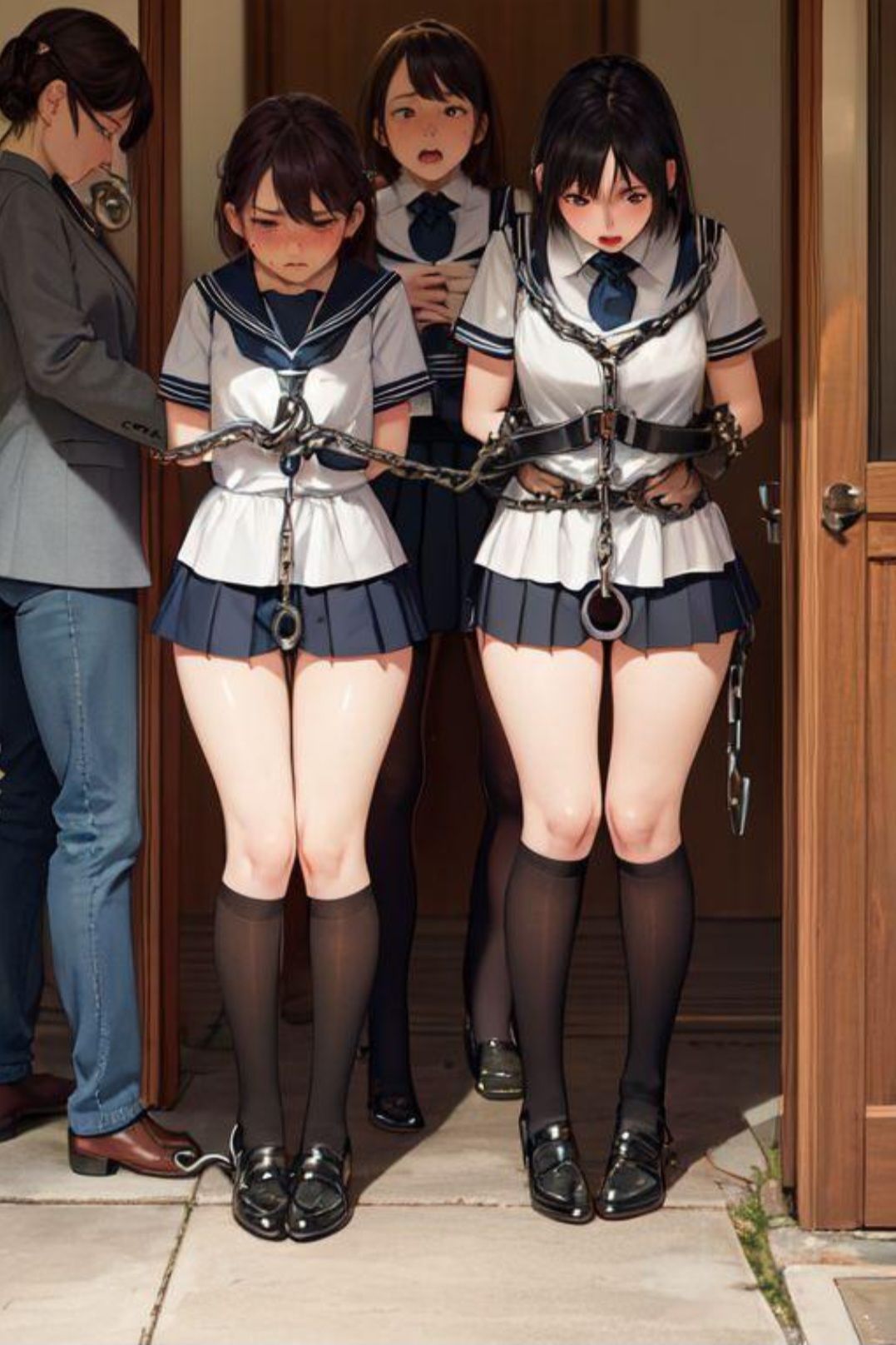 サンプル画像5:JK羞恥クライシス 263枚(AI kawaii girl) [d_449100]