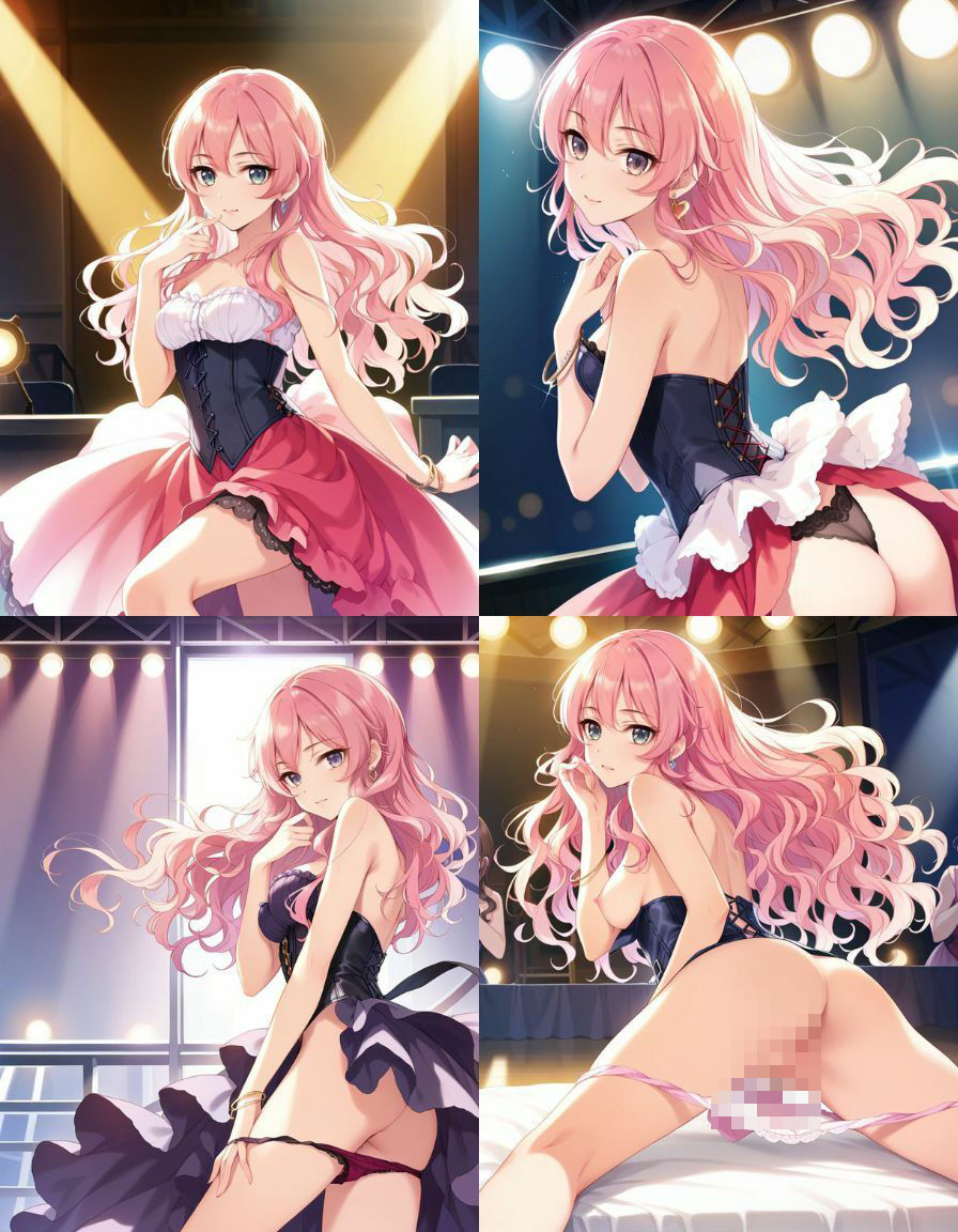 サンプル画像3:アイドルストリッパー 秘密の館編！！ 秘密裏に開催される富豪たちの享楽(たまごサンド) [d_449104]