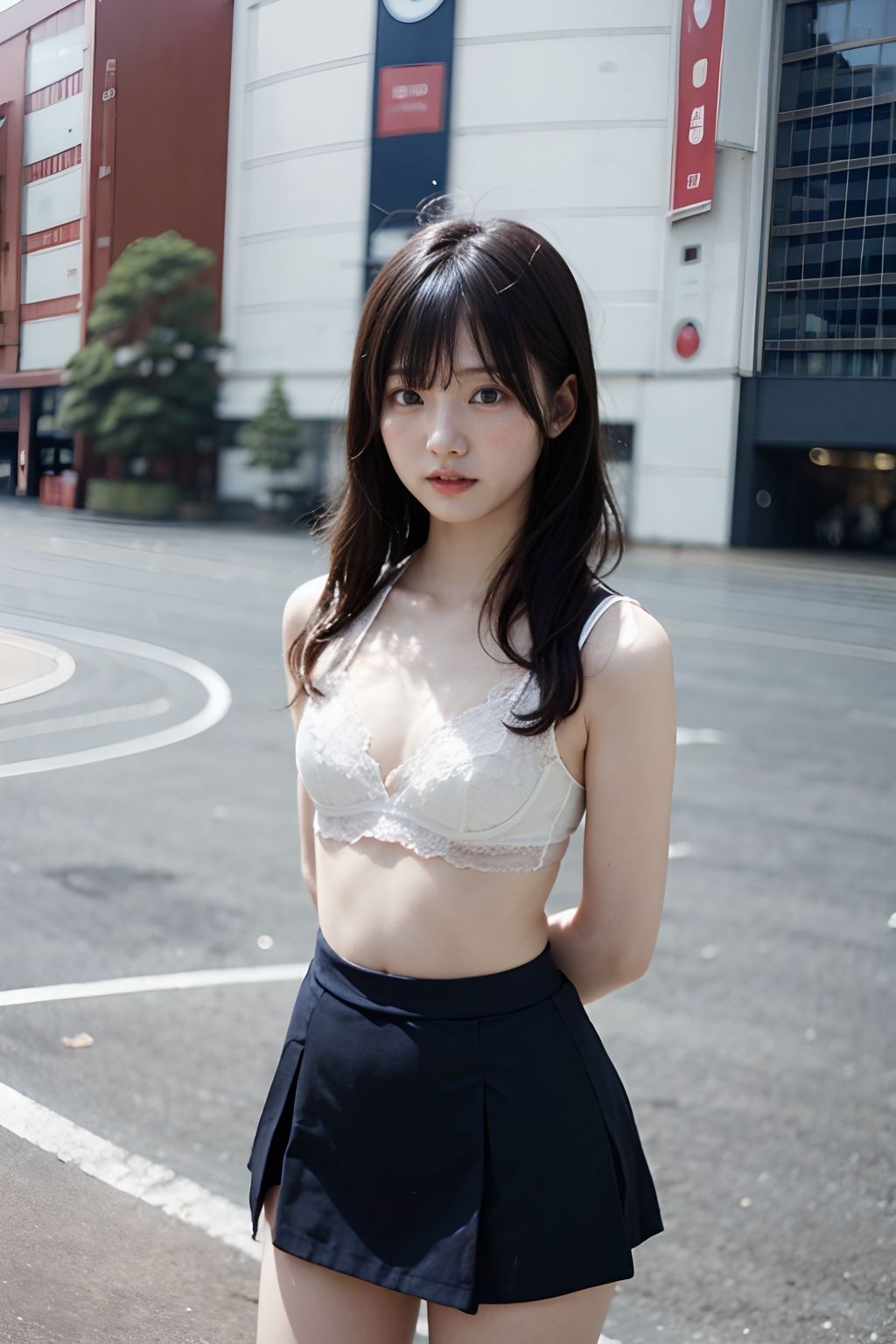 サンプル画像2:野外露出女子校生(ひら) [d_449153]