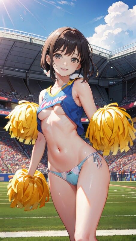 サンプル画像1:AI生成セクシーチアリーダーイラスト集 Vol.1(美伝プロジェクト) [d_449222]