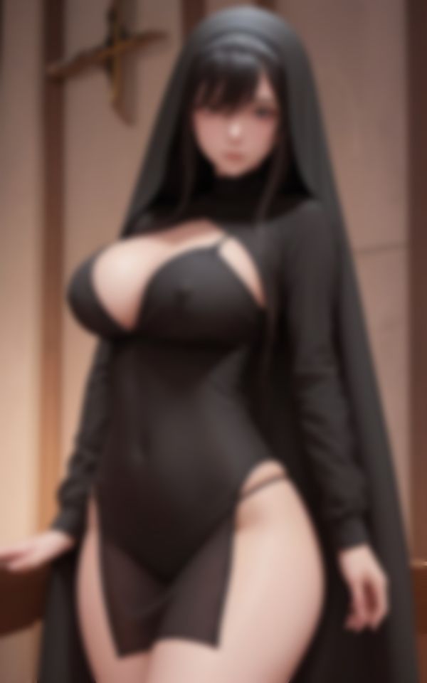 サンプル画像2:エチエチ淫乱巨乳シスターのワケありHな裏写真集(kawaiiえいあい.com) [d_449341]