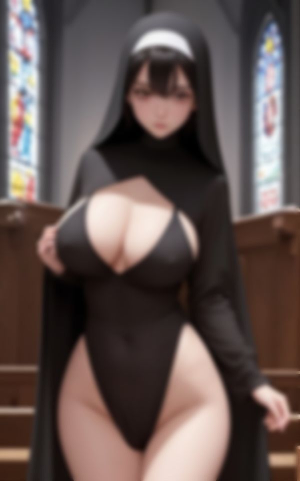 サンプル画像4:エチエチ淫乱巨乳シスターのワケありHな裏写真集(kawaiiえいあい.com) [d_449341]