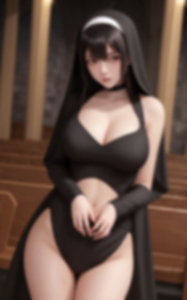 サンプル画像5:エチエチ淫乱巨乳シスターのワケありHな裏写真集(kawaiiえいあい.com) [d_449341]