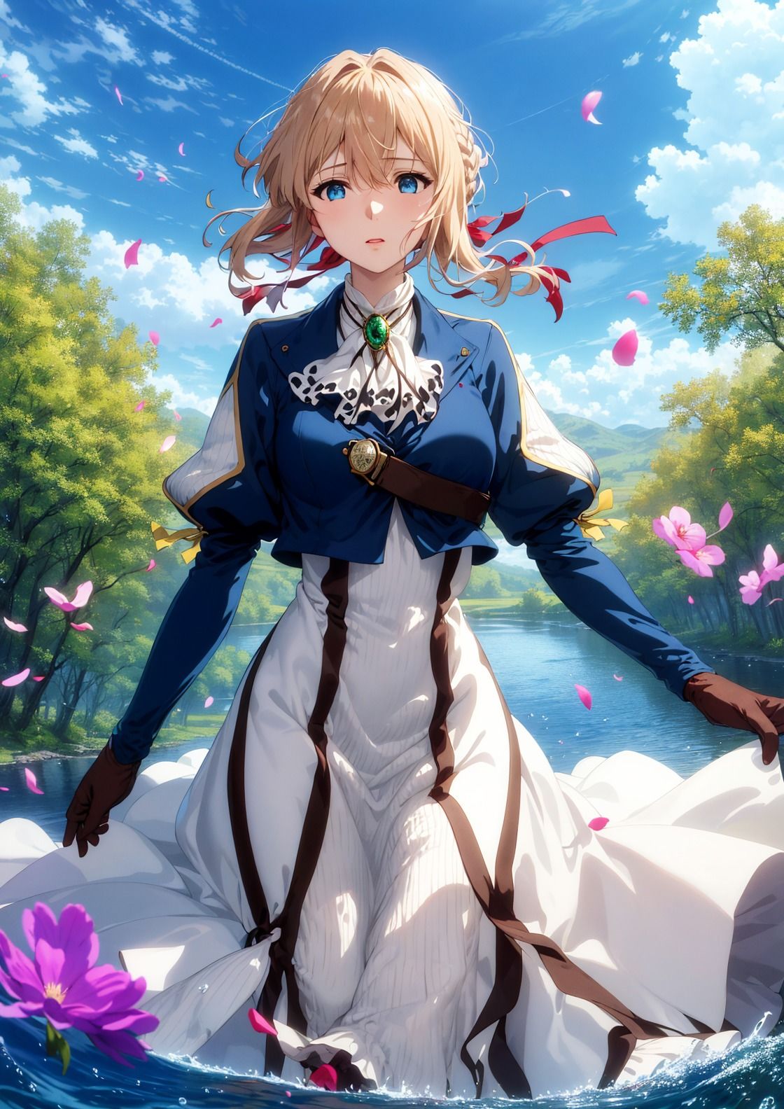 サンプル画像1:ヴァイオレット・エヴァ―ガーデンえちえちファイル(美少女空間) [d_449382]