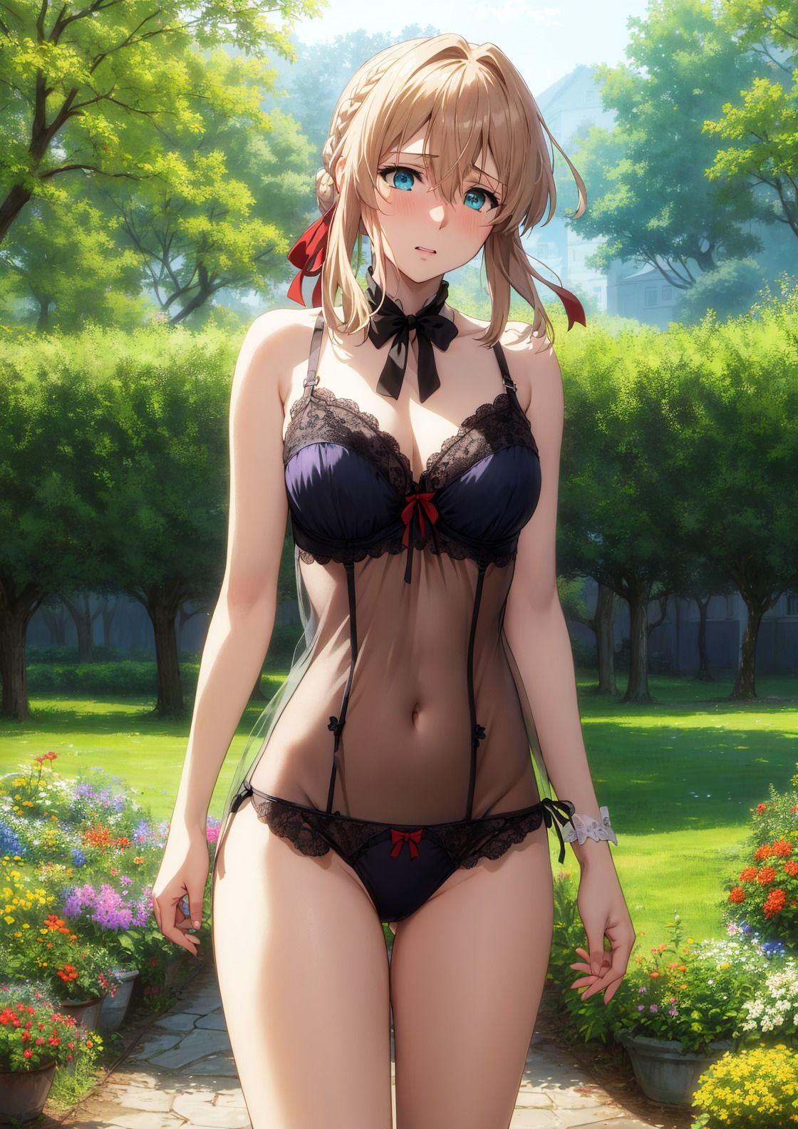 サンプル画像2:ヴァイオレット・エヴァ―ガーデンえちえちファイル(美少女空間) [d_449382]