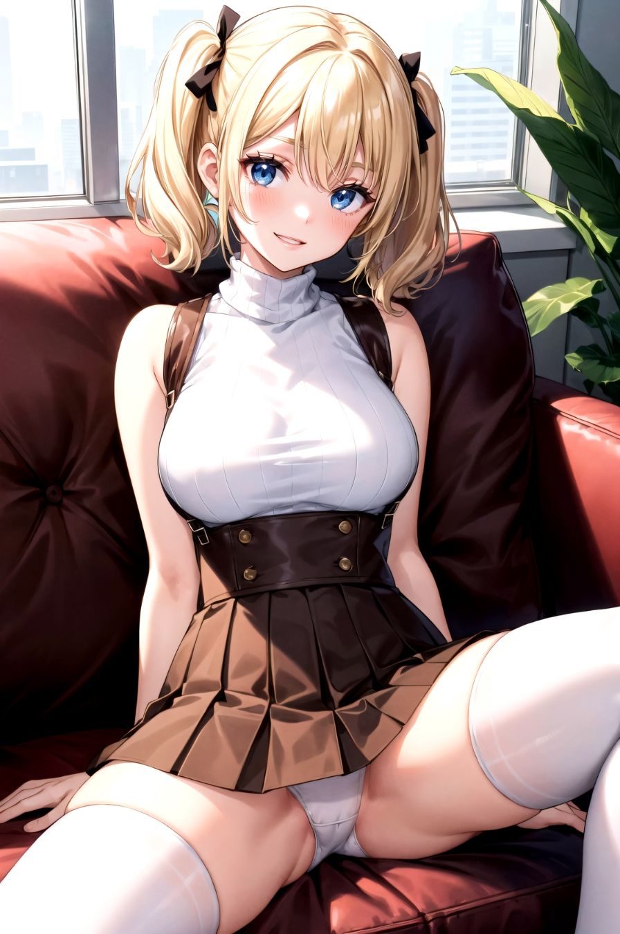 サンプル画像2:金髪ツインちゃんとお家でイチャラブSEX(aru’s art studio) [d_449450]