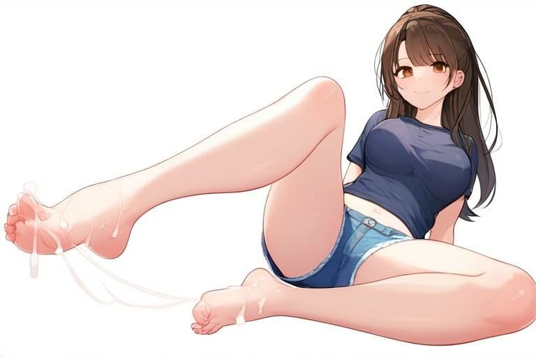 サンプル画像4:ツーサイドアップな女の子の足〜枯れるまでぶっかけまくる〜(晴耕雨読) [d_449544]