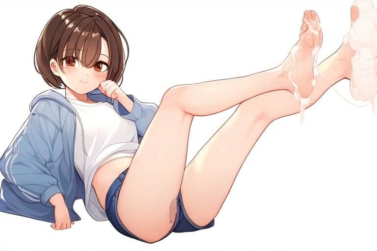 サンプル画像2:お外でぶっかけ足コキたいむ〜清楚なカノジョに注ぐ白濁〜(晴耕雨読) [d_449547]