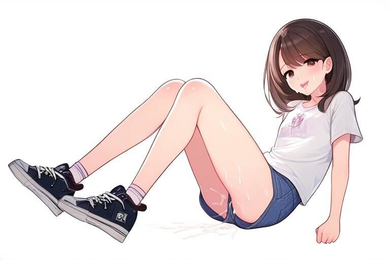 サンプル画像6:お外でぶっかけ足コキたいむ〜清楚なカノジョに注ぐ白濁〜(晴耕雨読) [d_449547]