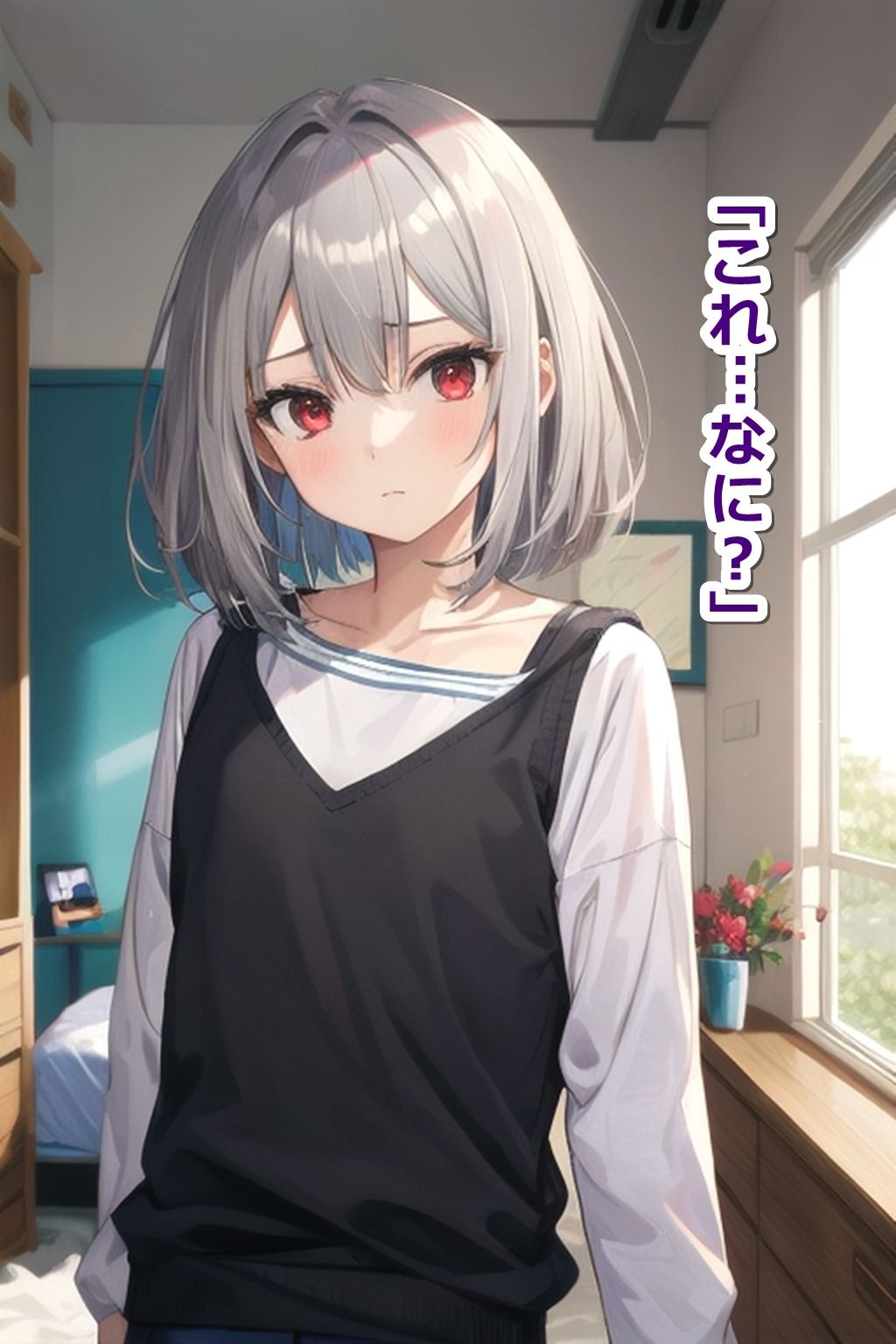 サンプル画像2:ある日、クール系の幼なじみがエッチな咲夜さんになった件(くまとねこ屋) [d_449559]