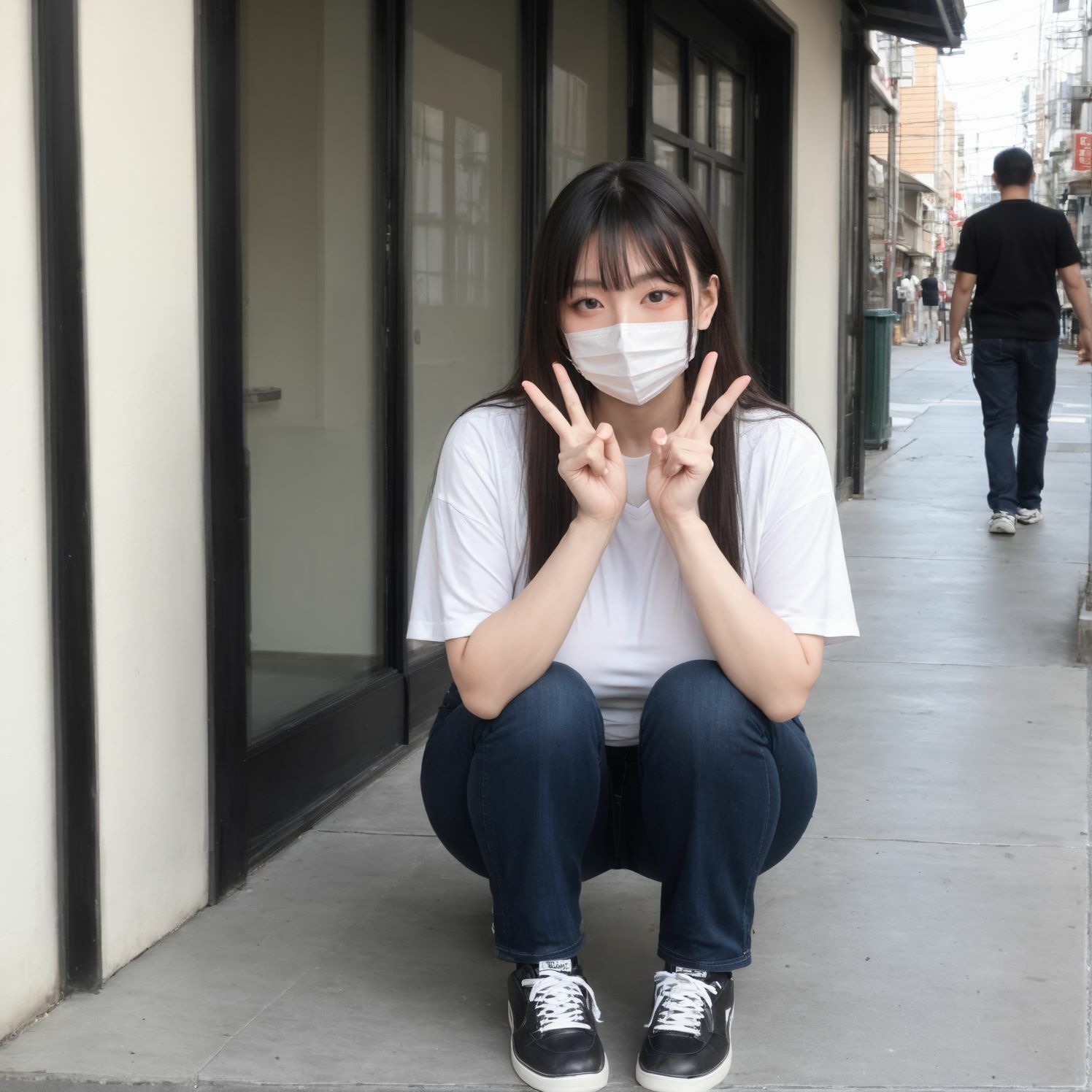 サンプル画像1:マスクをした素人女子の事後中出し特集(シュナックス連盟) [d_449593]