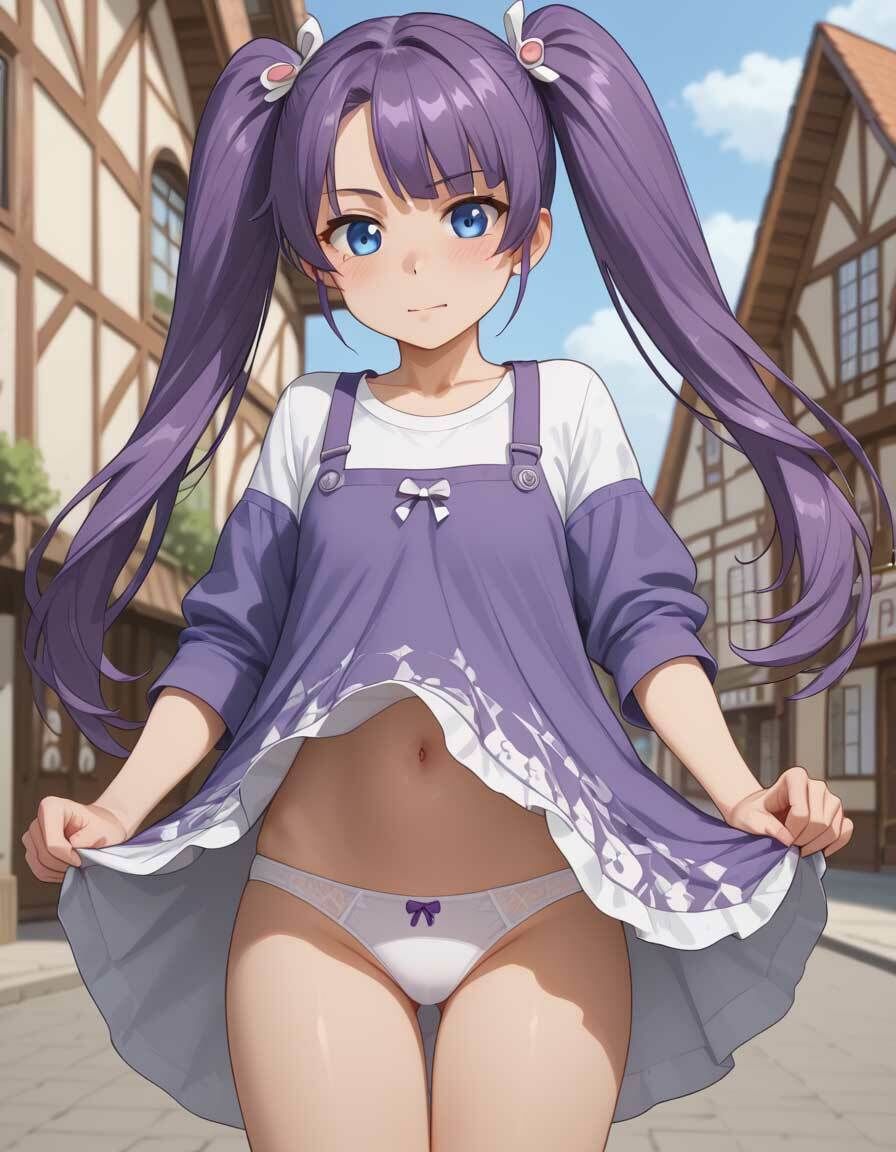 サンプル画像1:開放的な田舎では服は必要無いらしい(ふぇっちずむ) [d_449607]