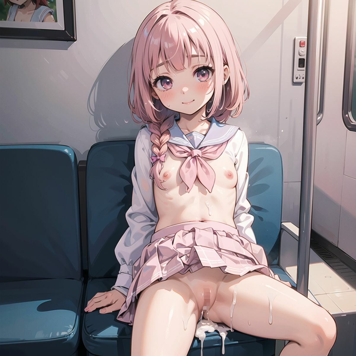 サンプル画像2:ノーパン美少女、電車●漢03(ロリもち) [d_449816]