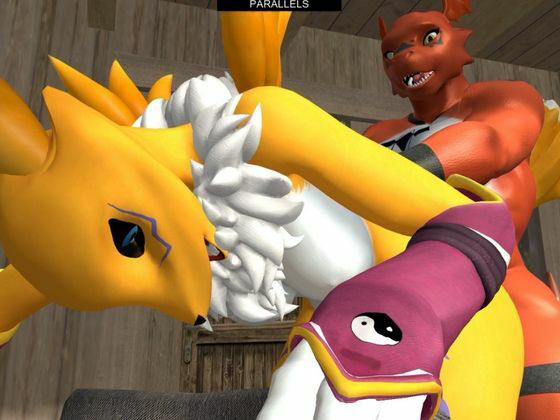 サンプル画像4:【獣】ケモナー必見！メスケモレナモンのエチエチ交尾でデジタルアドベンチャー【デジモン3D動画】(異世界転生) [d_449861]