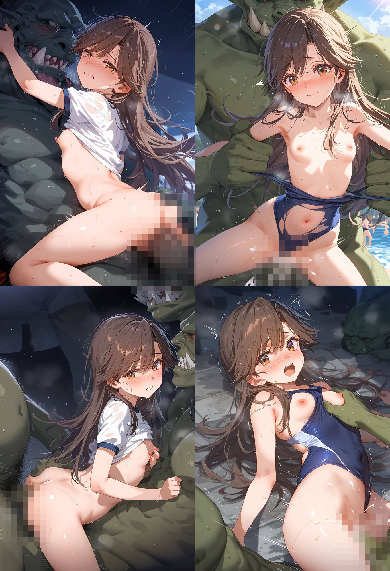 サンプル画像3:オークの肉穴 荒潮（〇〇れ）(CA部) [d_449862]