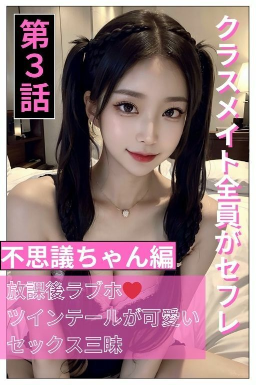 サンプル画像1:クラスメイト全員がセフレ 不思議ちゃん編 ストーリー漫画(AI生成サークル) [d_449901]