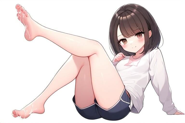 サンプル画像2:清楚な妹に足コキでぶっかけ〜歳の差わからせ〜(晴耕雨読) [d_450014]