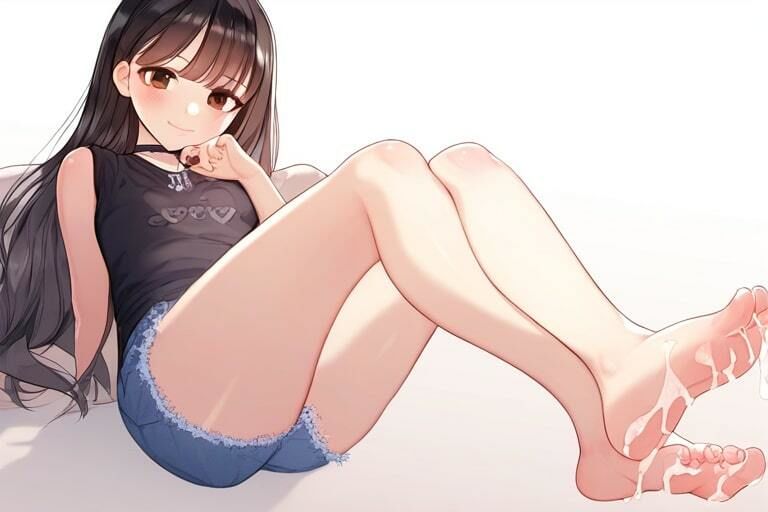 サンプル画像2:素足の綺麗な女の子と足コキ〜いっぱいシコシコして〜(晴耕雨読) [d_450015]