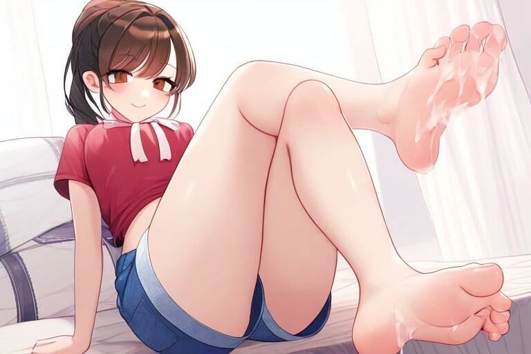 素足の綺麗な女の子と足コキ〜いっぱいシコシコして〜のサンプル画像 6