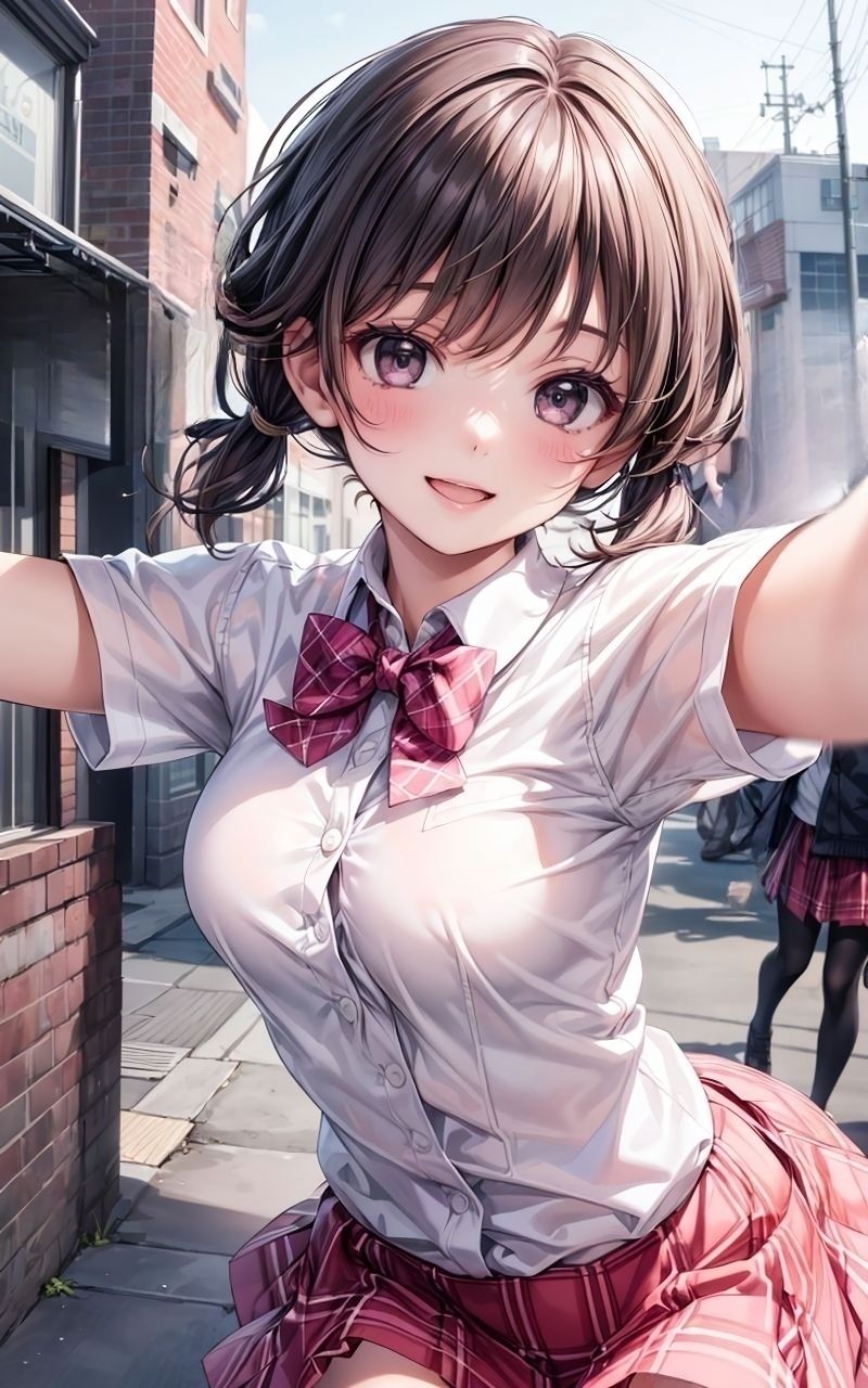 サンプル画像1:グラビア＆裏画像 JKアイドル 井上なぎさ(AIらぼんぬ) [d_450039]