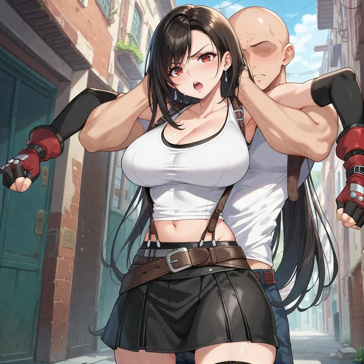 サンプル画像4:俺のティフ〇 〜肉便器NO.16 ティフ〇 〜快活そうに見えて、実は控え目で奥手な巨乳格闘家〜(俺のAIする肉便器) [d_450082]