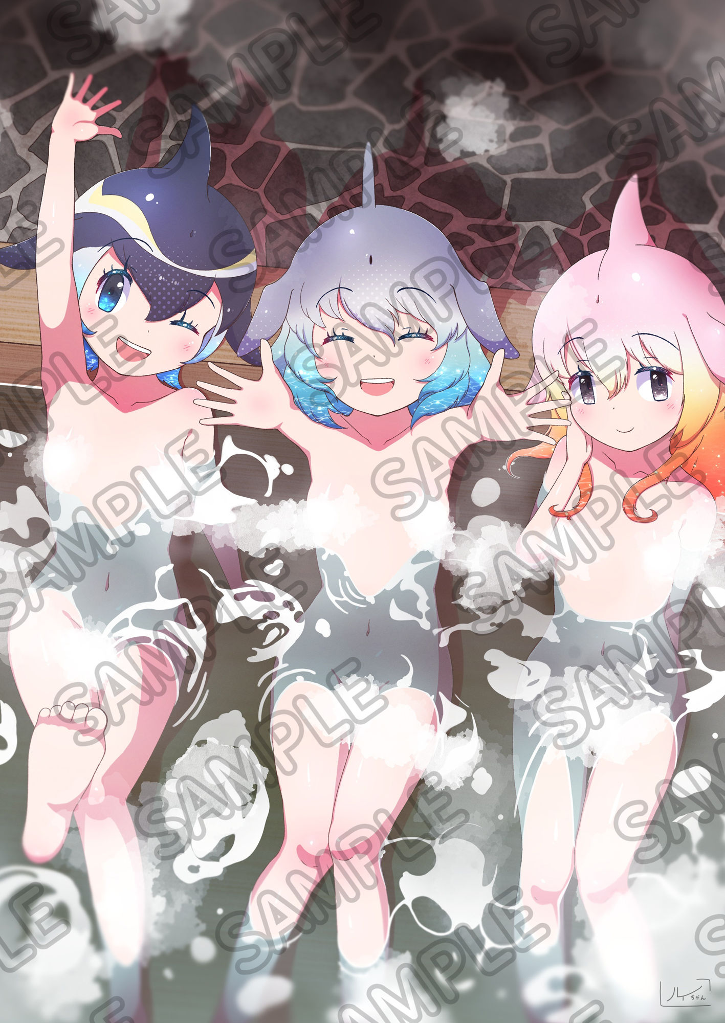 サンプル画像1:けもフレ温泉合同〜浴場で欲情はダメなのね！〜(うさぎ小屋) [d_450138]