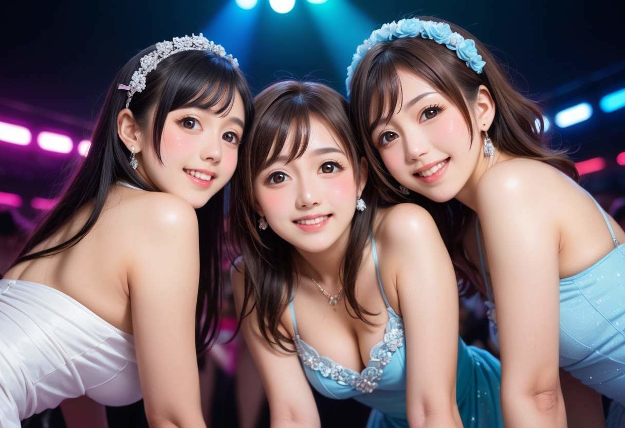 サンプル画像1:AI写真集アイドルの過激なファンサービスVol.2(変態マスクさん) [d_450156]