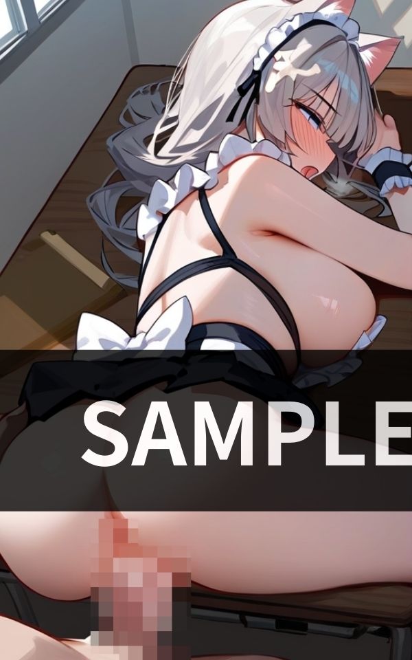 サンプル画像2:メイドカフェの裏メニュー 2Fに個室がありますよ(ピンクハニー) [d_450211]