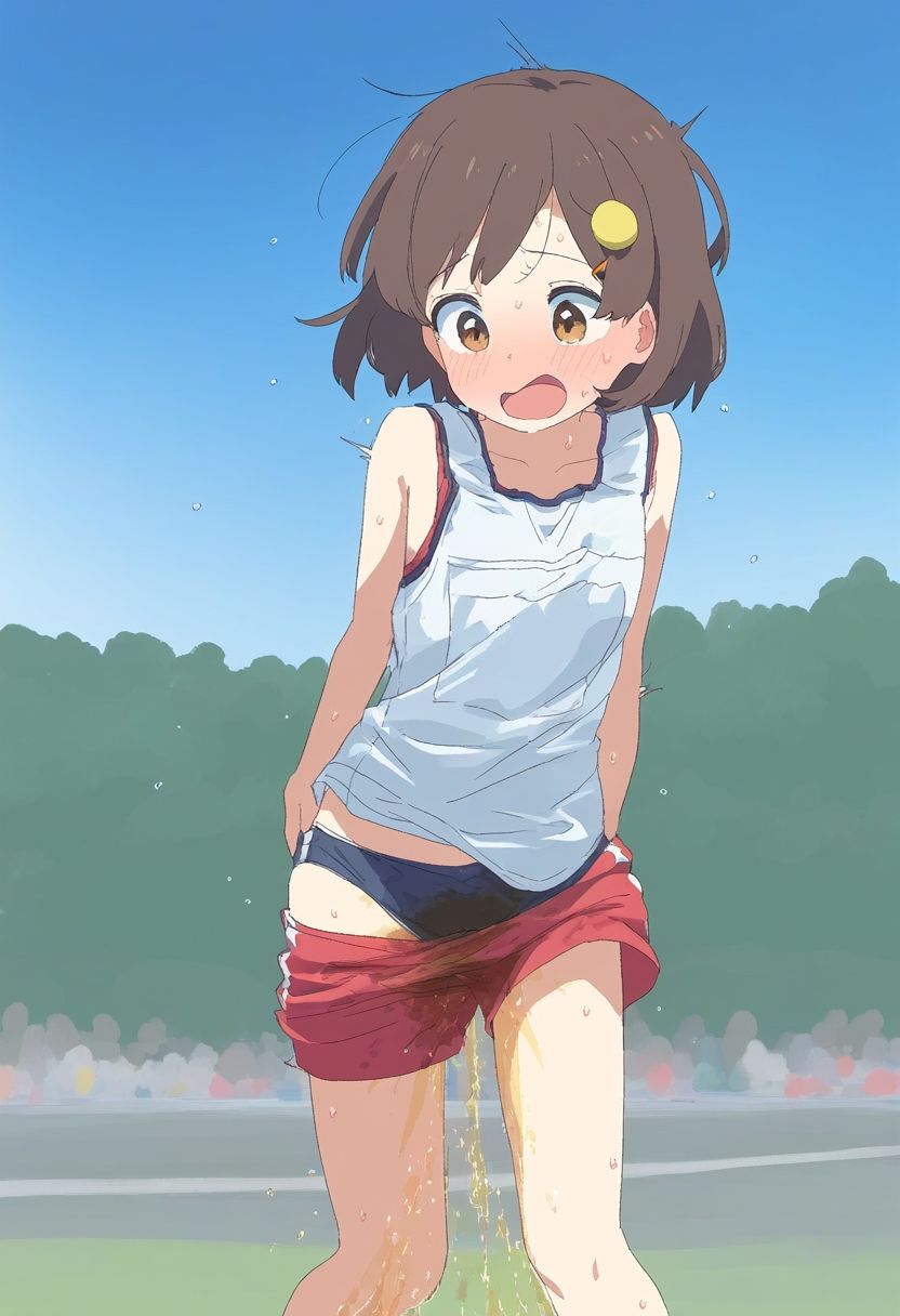 サンプル画像1:ショワショワ〜 陸上競技中おもらし女子(ころも組) [d_450291]