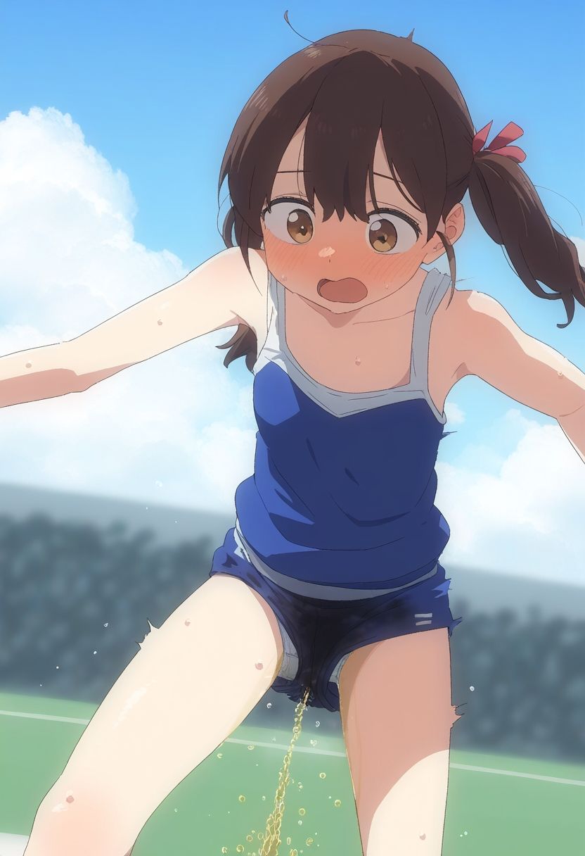 サンプル画像2:ショワショワ〜 陸上競技中おもらし女子(ころも組) [d_450291]