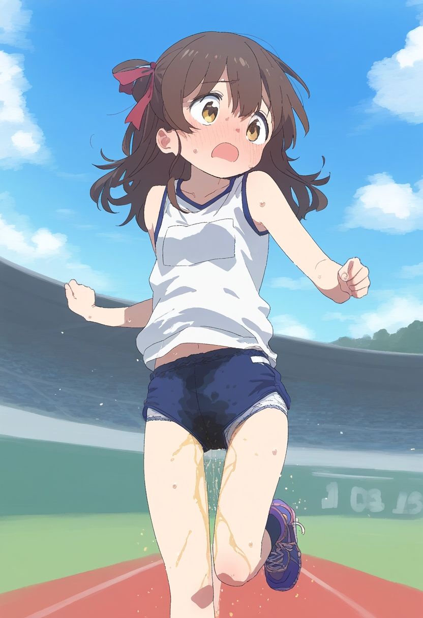 サンプル画像3:ショワショワ〜 陸上競技中おもらし女子(ころも組) [d_450291]