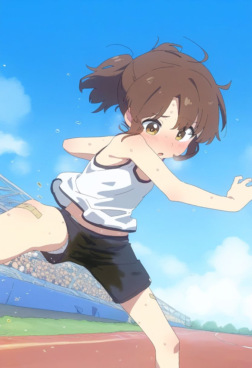 サンプル画像4:ショワショワ〜 陸上競技中おもらし女子(ころも組) [d_450291]