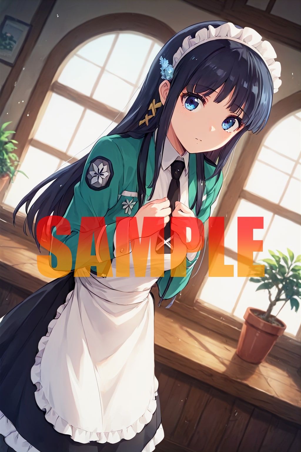 サンプル画像1:司〇 深雪 性の優等生 エロ画像集 性のご奉仕 メイド編(AI@アニメ美女倶楽部) [d_450423]