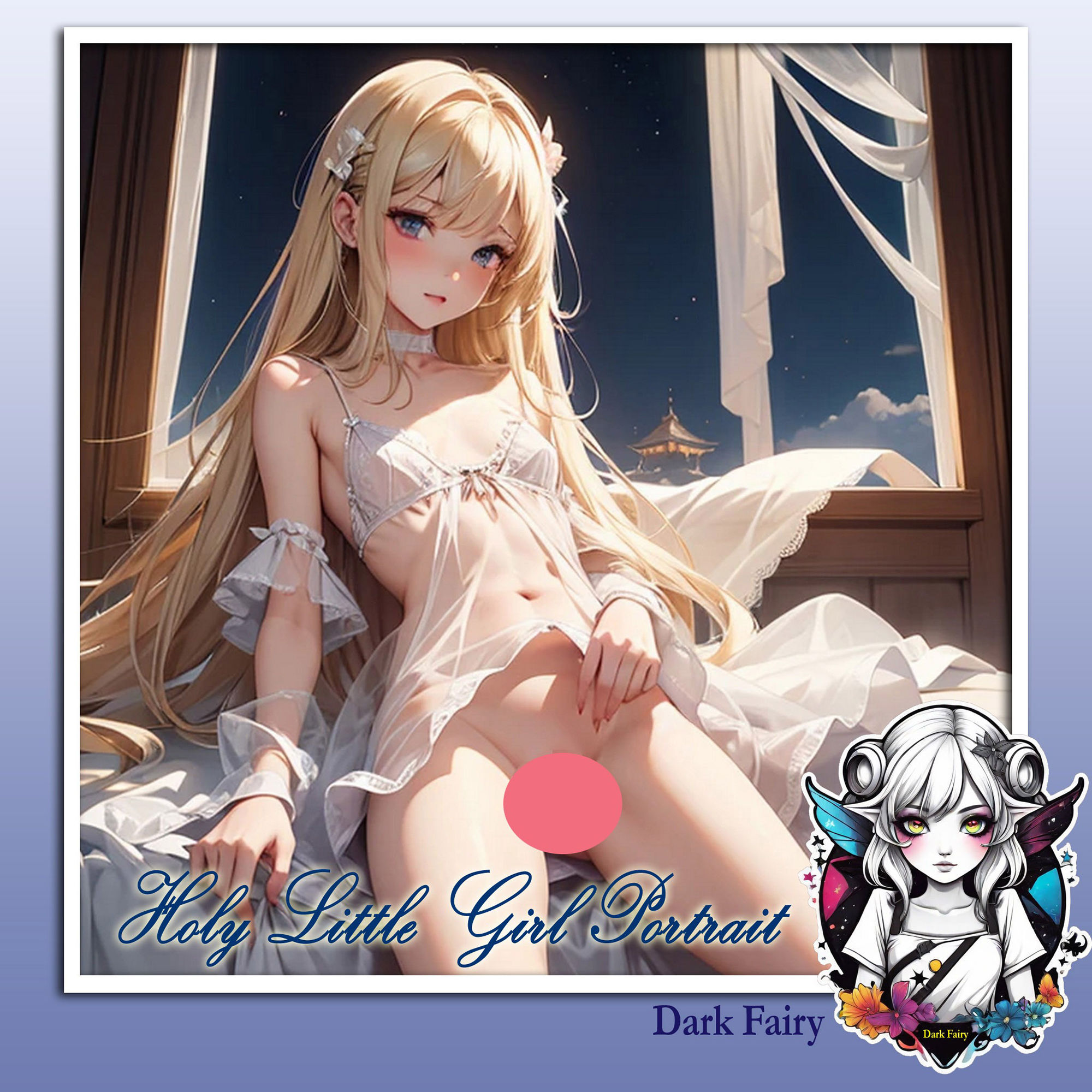 サンプル画像2:聖少女ポートレート(闇妖精) [d_450472]