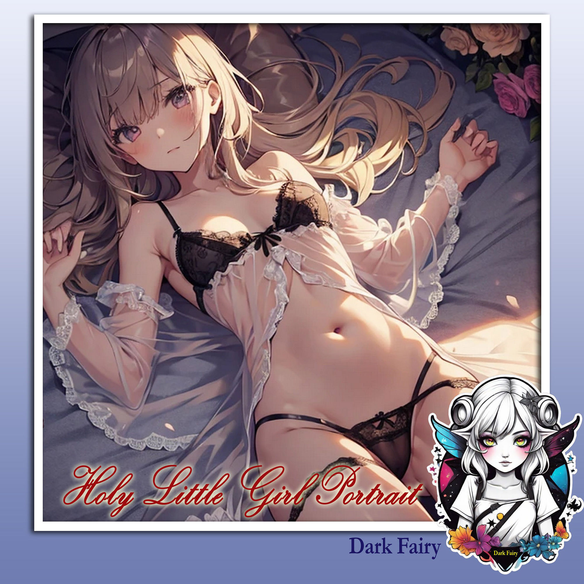 サンプル画像3:聖少女ポートレート(闇妖精) [d_450472]