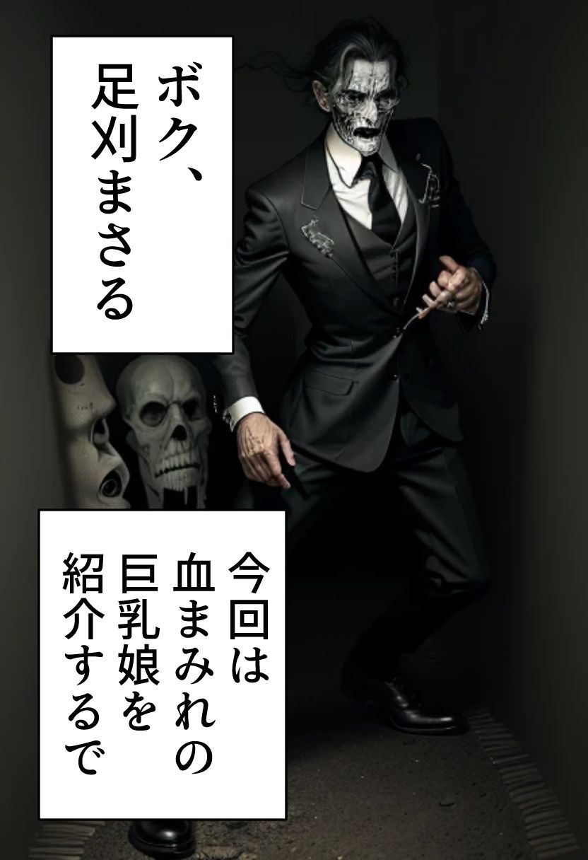 サンプル画像1:足刈がイク！ 血まみれ 巨乳編(コーンパン) [d_450572]