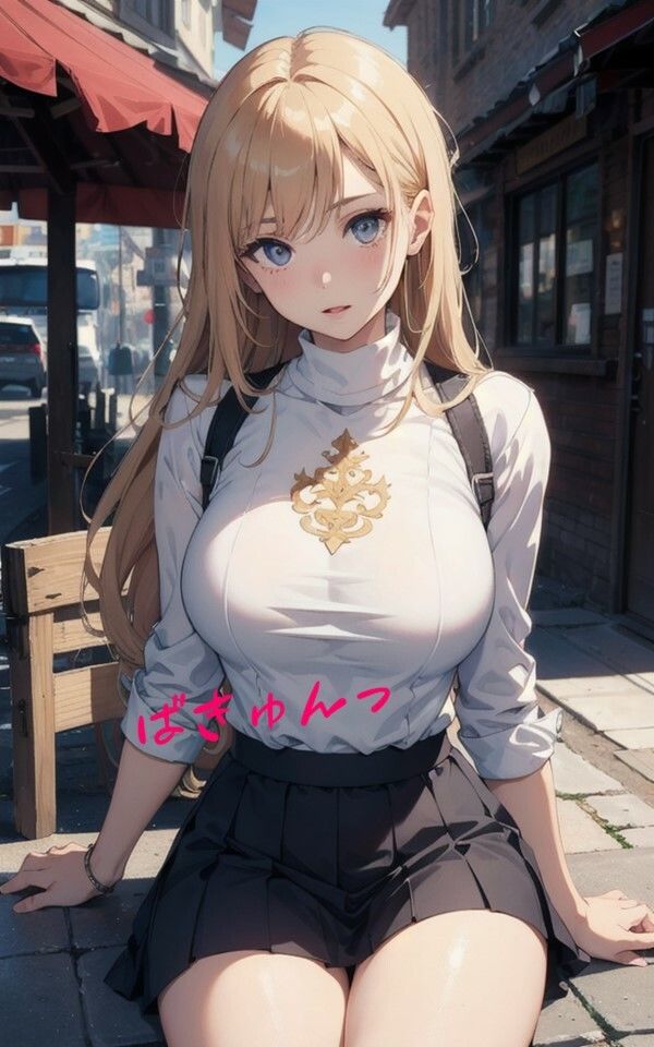 サンプル画像2:ぼくの街の爆乳ちゃん(AIマジカルタウン) [d_450576]