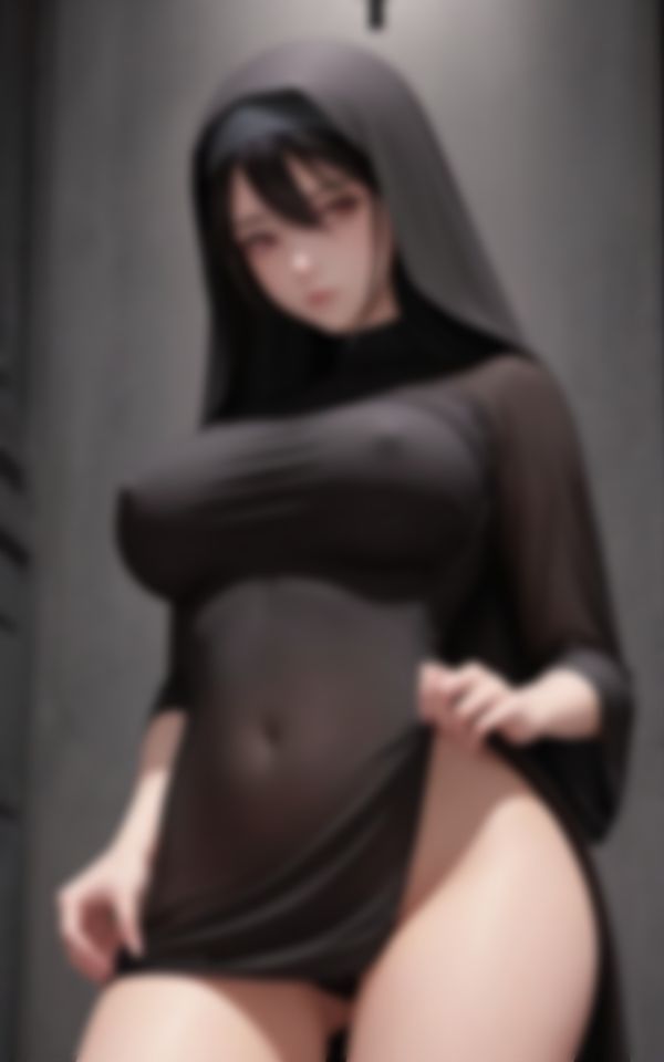 サンプル画像3:ワケあり淫乱巨乳シスター背徳たっぷりのヌード写真集(魅せるAI社) [d_450625]