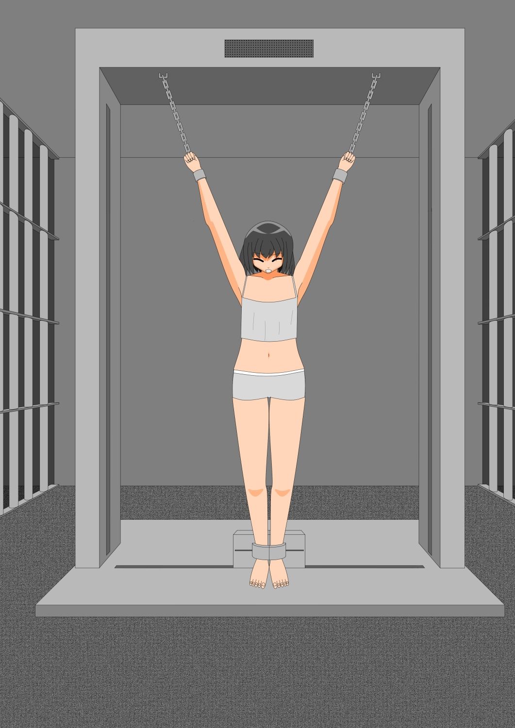 サンプル画像2:改訂版AI少女拘束絵巻3巻(眠らずの書庫) [d_450639]