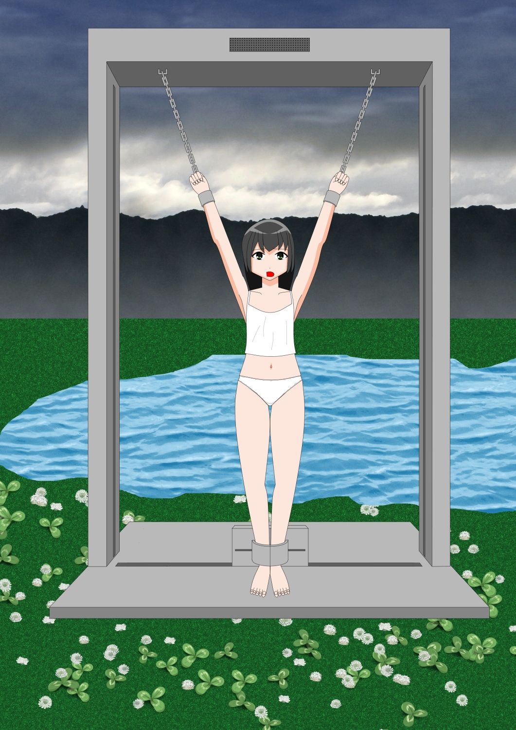 サンプル画像6:改訂版AI少女拘束絵巻3巻(眠らずの書庫) [d_450639]