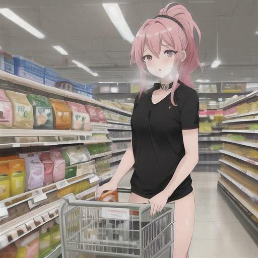 サンプル画像5:ピンク髪ポニーテールちゃんのどこでも露出！！(まんまんちん) [d_450659]