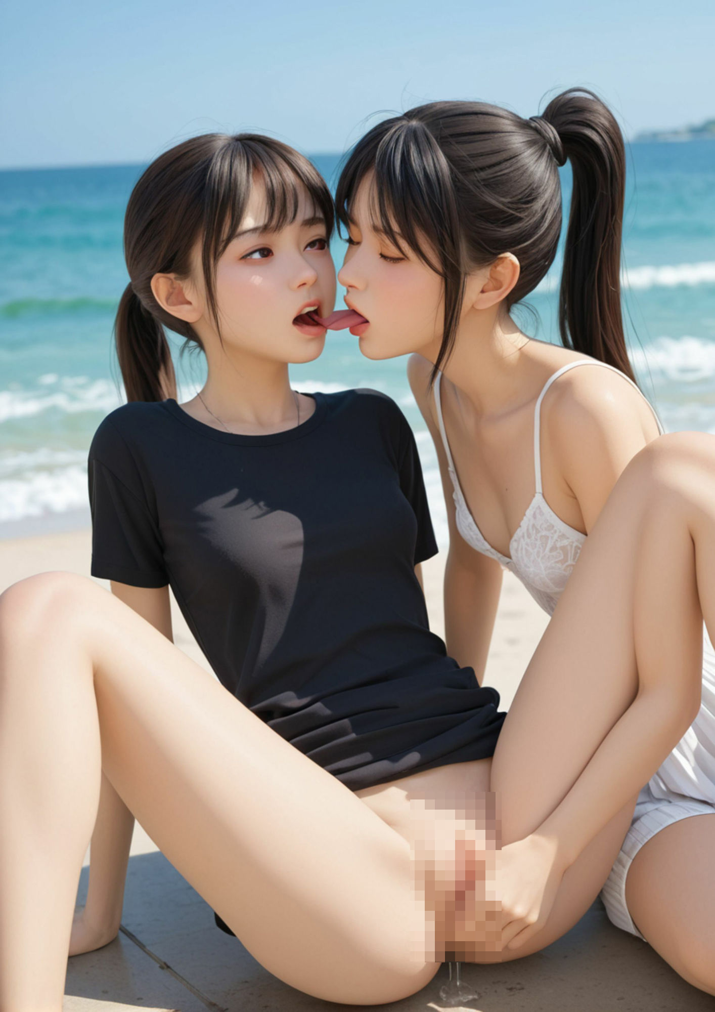 サンプル画像2:女友達南国海岸H旅行(アイデン) [d_450741]