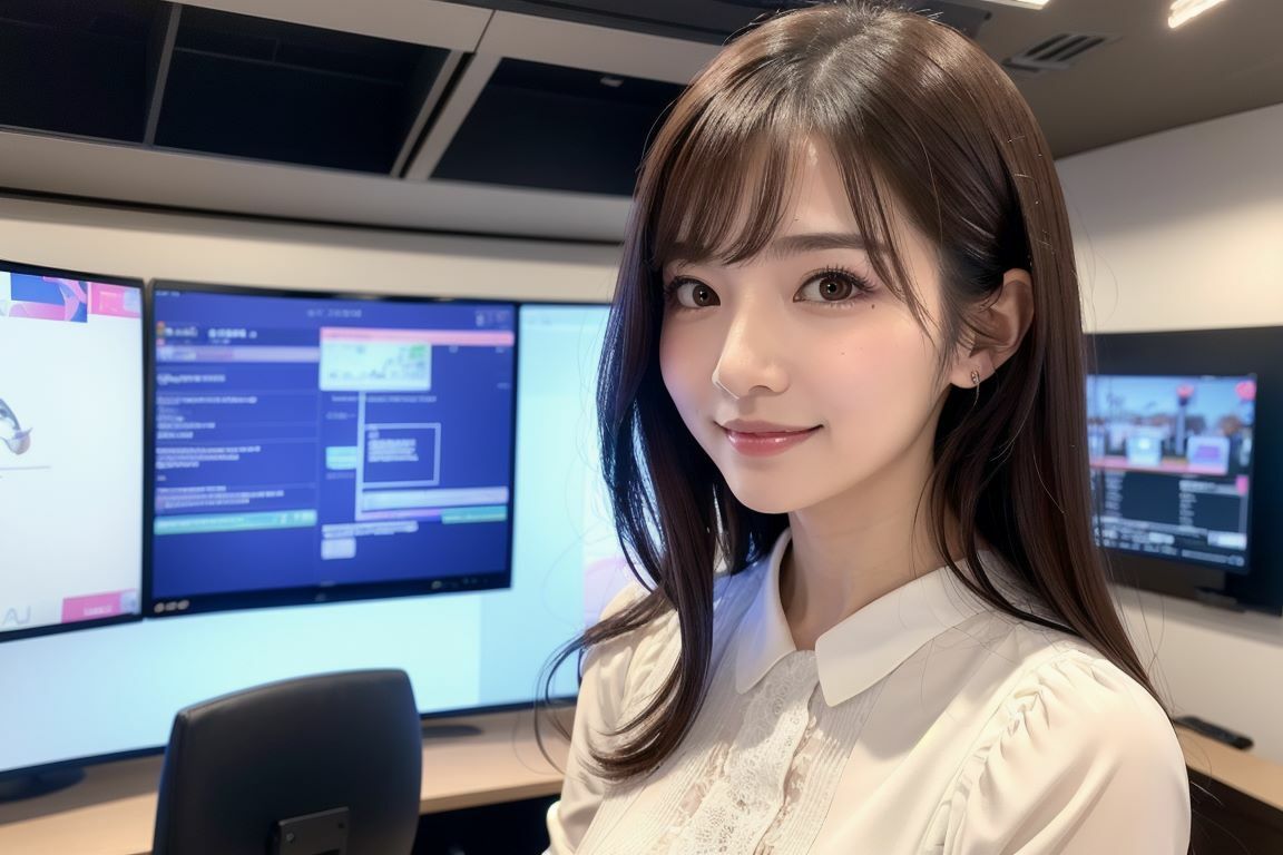 サンプル画像1:Generated Girls Collection vol.11 女子アナブラウス編(かまぼこ製造工場) [d_450776]